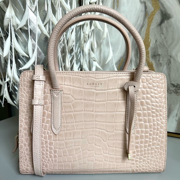 RADLEY LONDON Handbags - EUC Radley London Liverpool Multiway Bag Croc Embossed leather crossbody/satchel